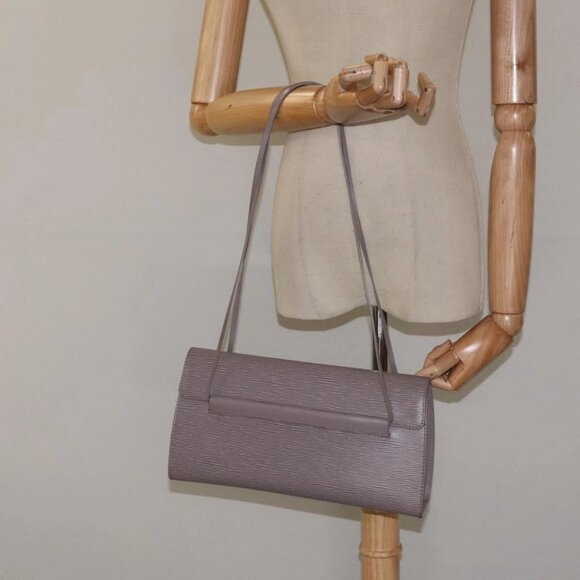 LOUIS VUITTON Epi Dinar Tote Bag Lilac M5202B LV Auth 122937 - Picture 15 of 16